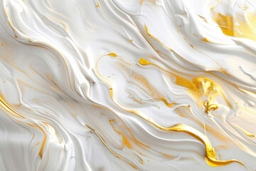 Abstract artistic background. Jazz white, marble, golden brushstrokes. Textured background.