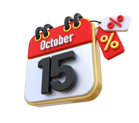 15 October Flash sale. Special big sale offer.