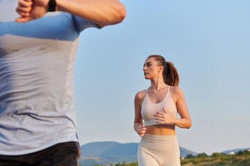 Focused Stride: Close-Up Capture of Intensely Running Athlete.