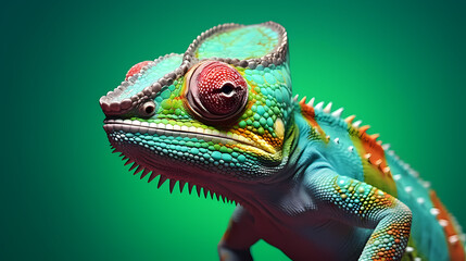 Fototapeta premium Colorful chameleon