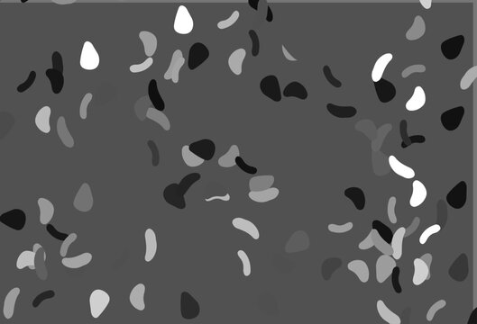 Light Silver, Gray vector background with abstract forms.