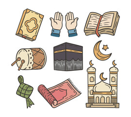 Islamic Doodle Vector Illustration