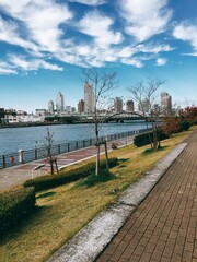 Fototapeta premium city and river