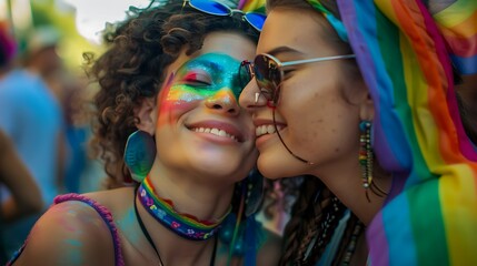 Gay Pride background wallpaper, poster card, rainbow, homosexual, love, colorful
