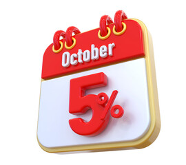 5 Percent Discount October 
