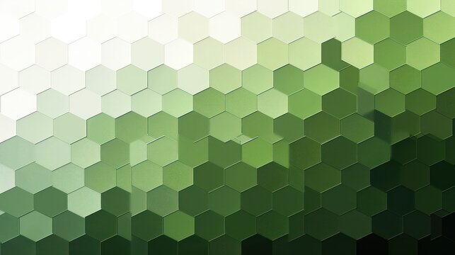 strongly pixelated gradient ranging from green to white