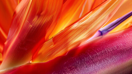 Strelitzia Regina flower close-up