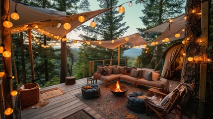 the most incredible Glamping destination imaginable  - obrazy, fototapety, plakaty