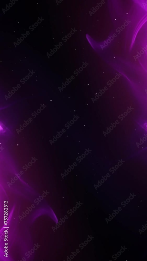 Wall mural vertical mystical smoke and glitter diagonal 4k loop features purple hued smoke crawling across the 