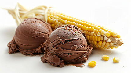 Studio Photography of a Chocolate Ice Cream