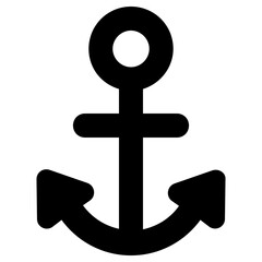 anchor icon, simple vector design