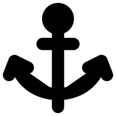 anchor icon, simple vector design