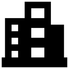 Fototapeta premium apartments icon, simple vector design