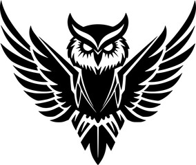 Obraz premium Owl - High Quality Vector Logo - Vector illustration ideal for T-shirt graphic