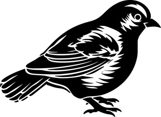 Pigeon - Minimalist and Flat Logo - Vector illustration - obrazy, fototapety, plakaty