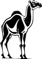 Camel | Minimalist and Simple Silhouette - Vector illustration