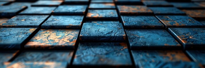 Abstract Blue Squares Background, Background HD, Illustrations
