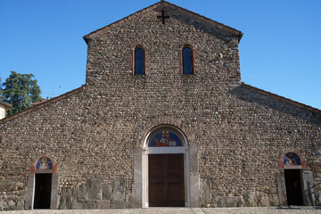 Medieval church of SS. Pietro e Paolo at Agliate, Brianza, Italy