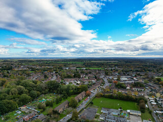 Sky and Clouds over Central Hemel Hempstead City of England Great Britain 