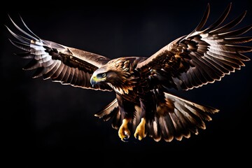 golden eagle majestic descent fierce