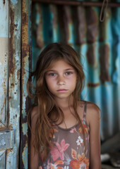 Fototapeta premium United Against Human Trafficking During Russian Summers 