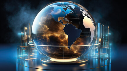 worldwide globalization and international business, global trade and economy shipping, networking of goods shipping and logistics