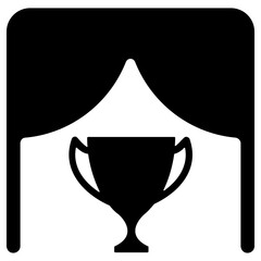 award ceremony icon, simple vector design