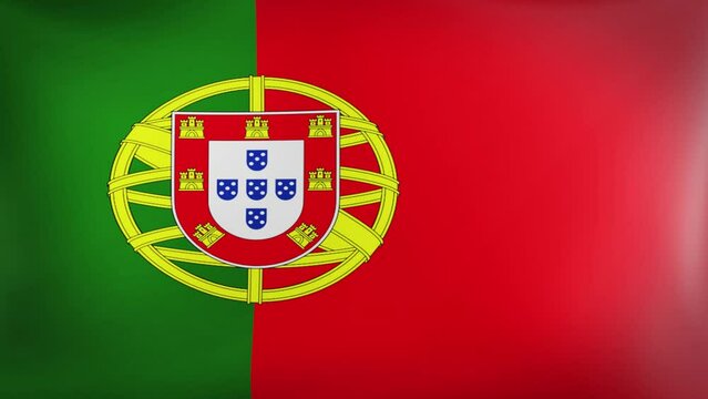 portugal flag wave animation