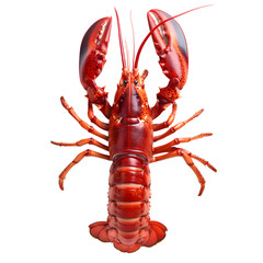 Lobster isolated on transparent background Generative Ai