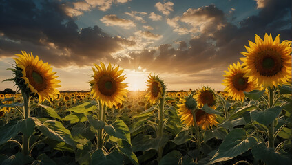 Sunflowers in the Field