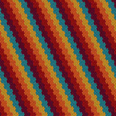 Seamless pattern in retro style, 60s, 70s, 80s