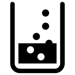 beaker icon, simple vector design