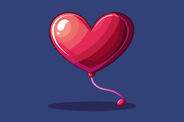 red heart vector illustration