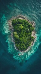 view of island with trees