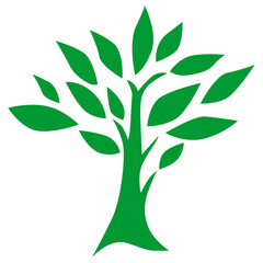 green tree with leaves