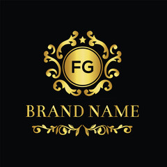 Letter FG handwritten unique logo design for your business