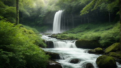 Stunning Waterfall Landscape