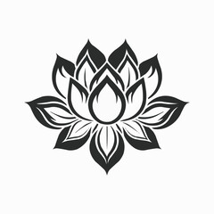 Zen Mandala: Lotus Flower Logo
