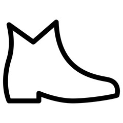 boot icon, simple vector design
