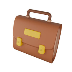 3D Illustration of Office Briefcase