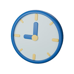 3D Illustration of Wall Clock