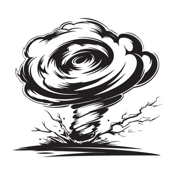 Tornado Vector Images, Illustration Of a Tornado