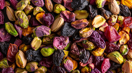 Winter special pistachio dry fruit close-up