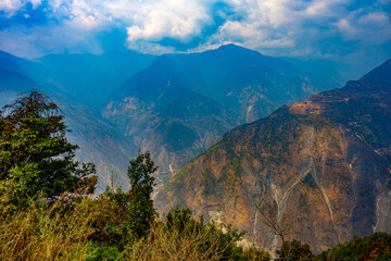Majestic Langtang Valley View on the Trek to Lama Hotel, Nepal