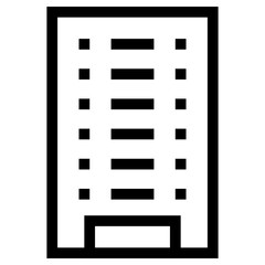 building icon, simple vector design