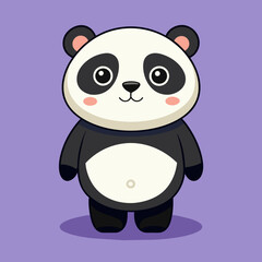 Fototapeta premium Panda, panda bears, mascot, pet, cartoon, pretty, cute, draw, Character, vector, illustration