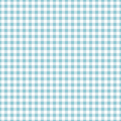 blue and white checkered tablecloth - obrazy, fototapety, plakaty