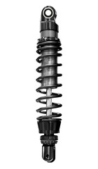 Black rear shock absorber for motorcycle