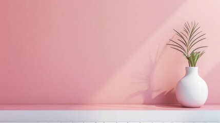 Timeless minimalism: Clean and minimalist aesthetic with a pink background, embodying a timeless and modern atmosphere.