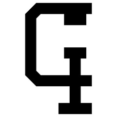 c clamp icon, simple vector design